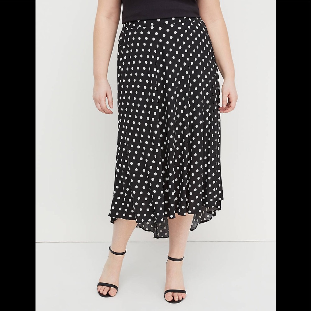 Lane Bryant polka dot skirt 26/28 NWT